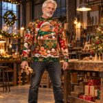 CAPYBARA COCOA CARTEL Świąteczny "Ugly Sweater" unisex - obrazek 5