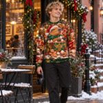 CAPYBARA COCOA CARTEL Świąteczny "Ugly Sweater" unisex - obrazek 3
