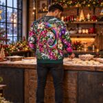 CHAMELEON TINSEL TAKEOVER Świąteczny "Ugly Sweater" unisex - obrazek 7