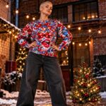 CHERRY BOMB XMAS Świąteczny "Ugly Sweater" damski - obrazek 6