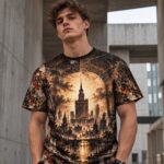 CITY OF ASHES Męski T-Shirt Sportowy - obrazek 4