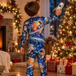 COSMIC MEOW CHRISTMAS Piżama dziecięca - obrazek 4