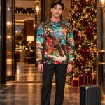 KRAMPUS ON VACATION Świąteczny "Ugly Sweater" męski - obrazek 7