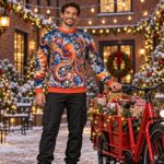 OCTOPUS GIFT DRAMA Świąteczny "Ugly Sweater" unisex - obrazek 4