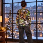 RACCOON MIDNIGHT HEIST Świąteczny "Ugly Sweater" unisex - obrazek 7