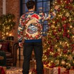 SAMURAI SNOW RAMEN Świąteczny "Ugly Sweater" męski - obrazek 4