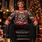 SANTA ENGINE OVERLOAD Świąteczny "Ugly Sweater" męski - obrazek 4