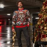 SANTA ENGINE OVERLOAD Świąteczny "Ugly Sweater" męski - obrazek 5