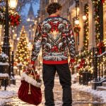 SANTA ENGINE OVERLOAD Świąteczny "Ugly Sweater" męski - obrazek 7