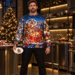SNOW ROBOT REBOOT Świąteczny "Ugly Sweater" męski - obrazek 6