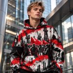 SOLIDARITY Bluza męska z kapturem - Poliester - obrazek 4