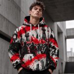 SOLIDARITY Bluza męska z kapturem - Poliester - obrazek 3
