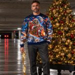SPACE WALRUS SANTA Świąteczny "Ugly Sweater" męski - obrazek 3
