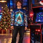 UFO GIFT ABDUCTION Świąteczny "Ugly Sweater" unisex - obrazek 4
