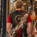 WINGED FORCE Męski T-Shirt Sportowy - obrazek 7