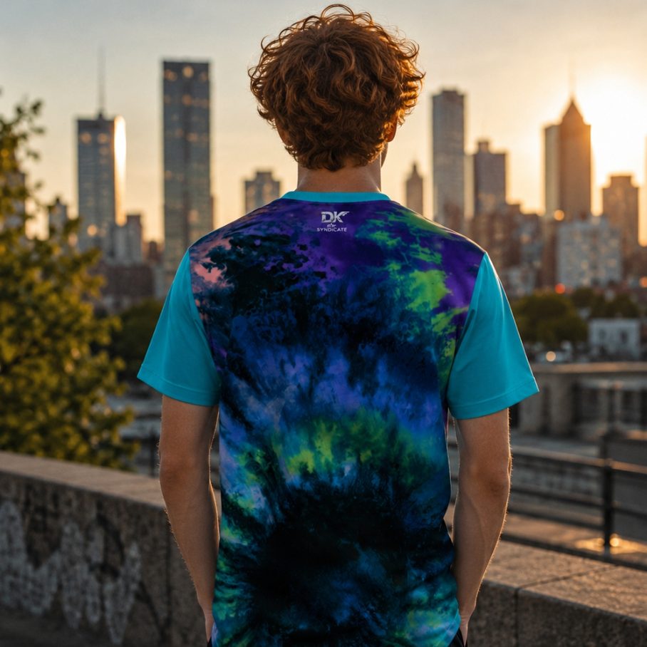 ACID SHIBORI ORBIT Koszulka męska-5