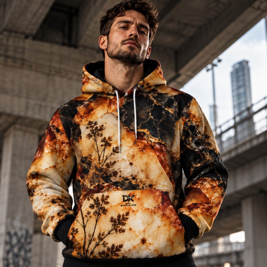 AMBER VEINS Bluza z kapturem Unisex - Poliester-3