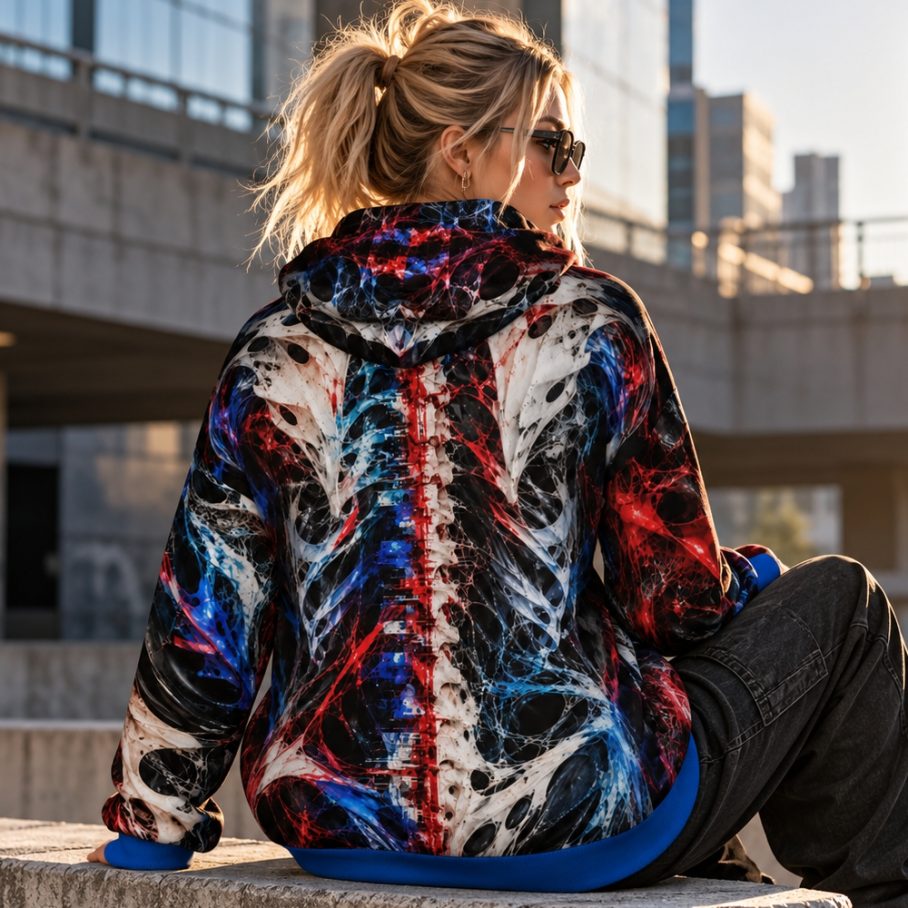 ANATOMY ERROR Bluza Unisex Oversize-5