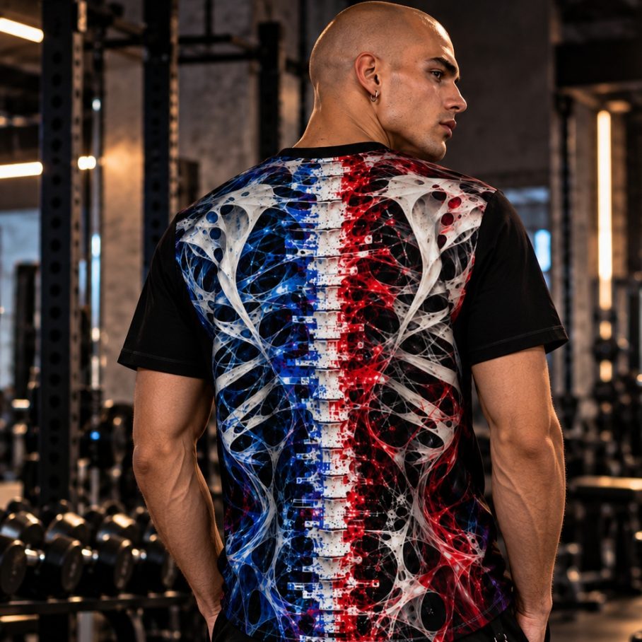 ANATOMY ERROR Męski T-Shirt Sportowy-5