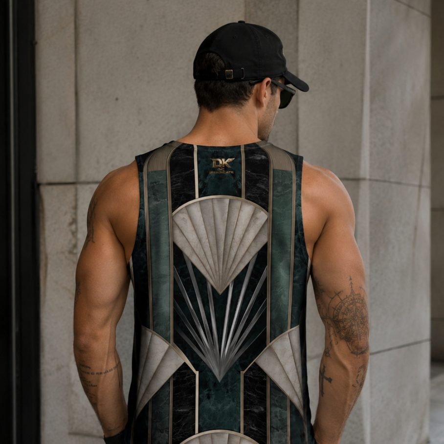 ART DECO SHELL Męski Tank Top Sportowy