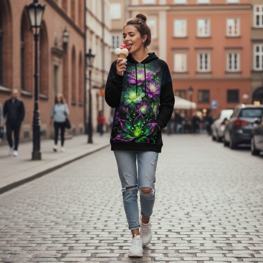 ASTRAL LOTUS WAVE Bluza Oversize