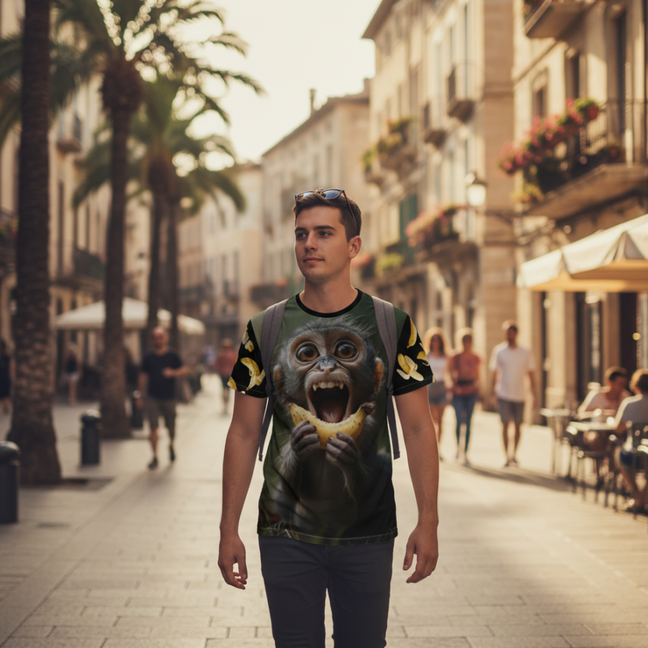 BANANA MADNESS Męski T-Shirt Sportowy-6