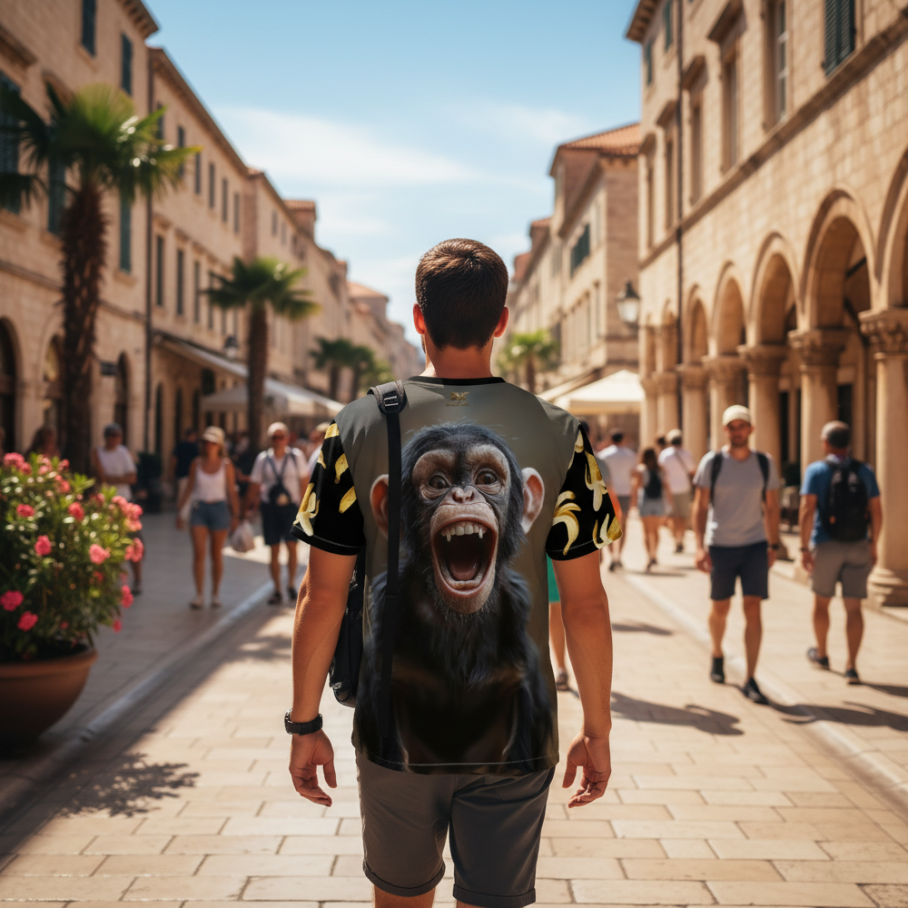 BANANA MADNESS Męski T-Shirt Sportowy-7
