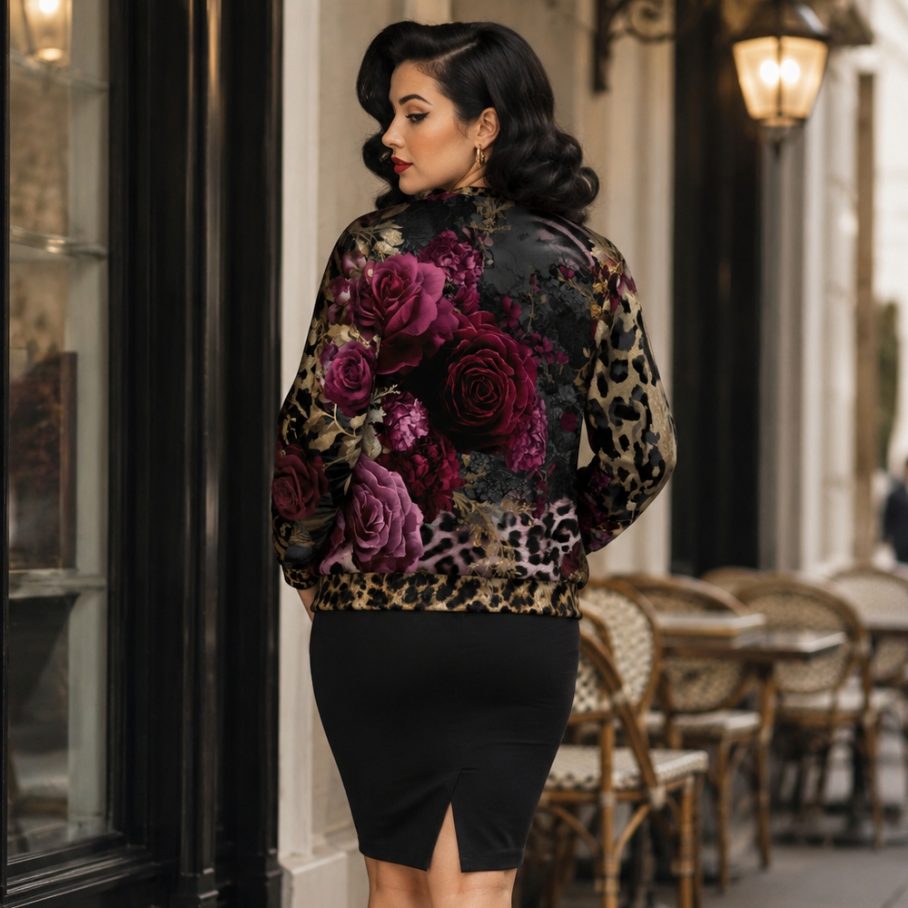 BAROQUE WILDCAT Bluza damska-4