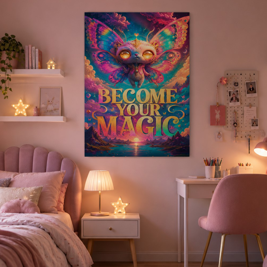 BECOME YOUR MAGIC Plakat Pionowy A1-A4-2