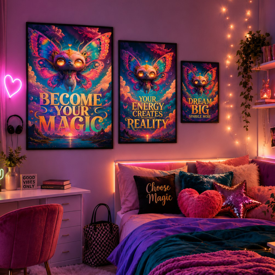 BECOME YOUR MAGIC Plakat Pionowy A1-A4-3-4