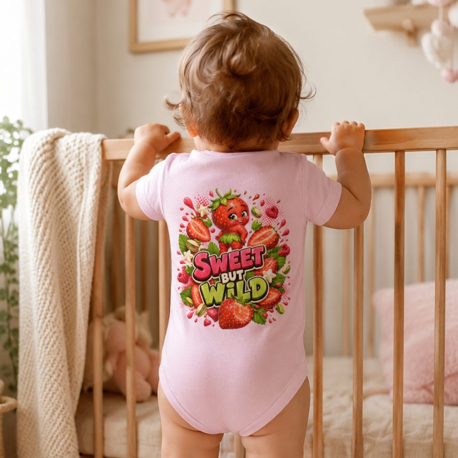 BERRY LITTLE REBEL Niemowlęce body z krótkim rękawem-6