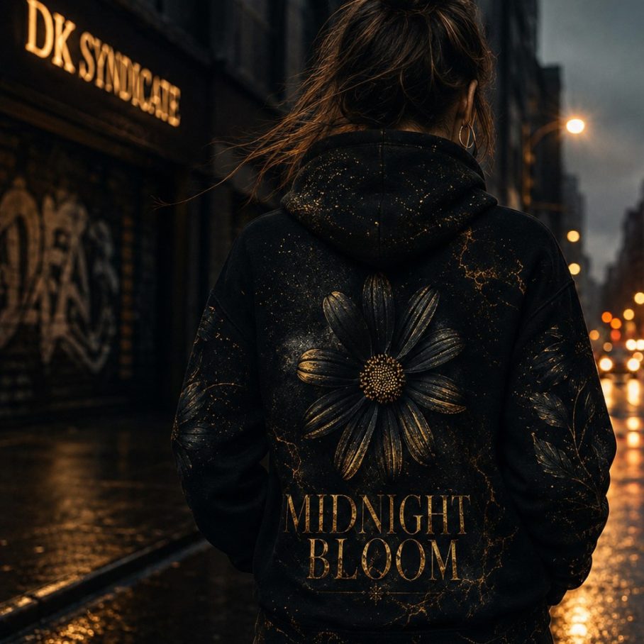 BLOOM AFTER DARK Bluza Unisex Oversize-3