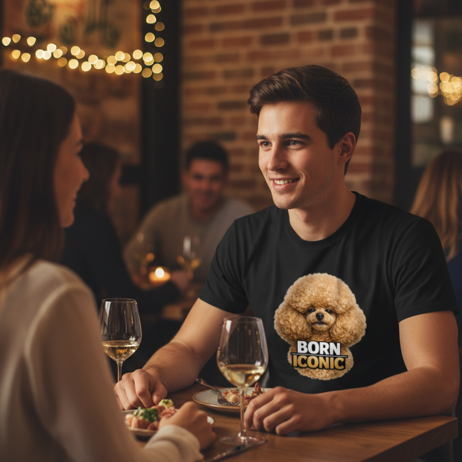 BORN ICONIC Koszulka Unisex-2