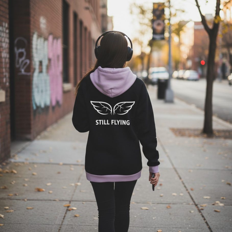 BROKEN ANGEL CLUB Bluza Oversize-4