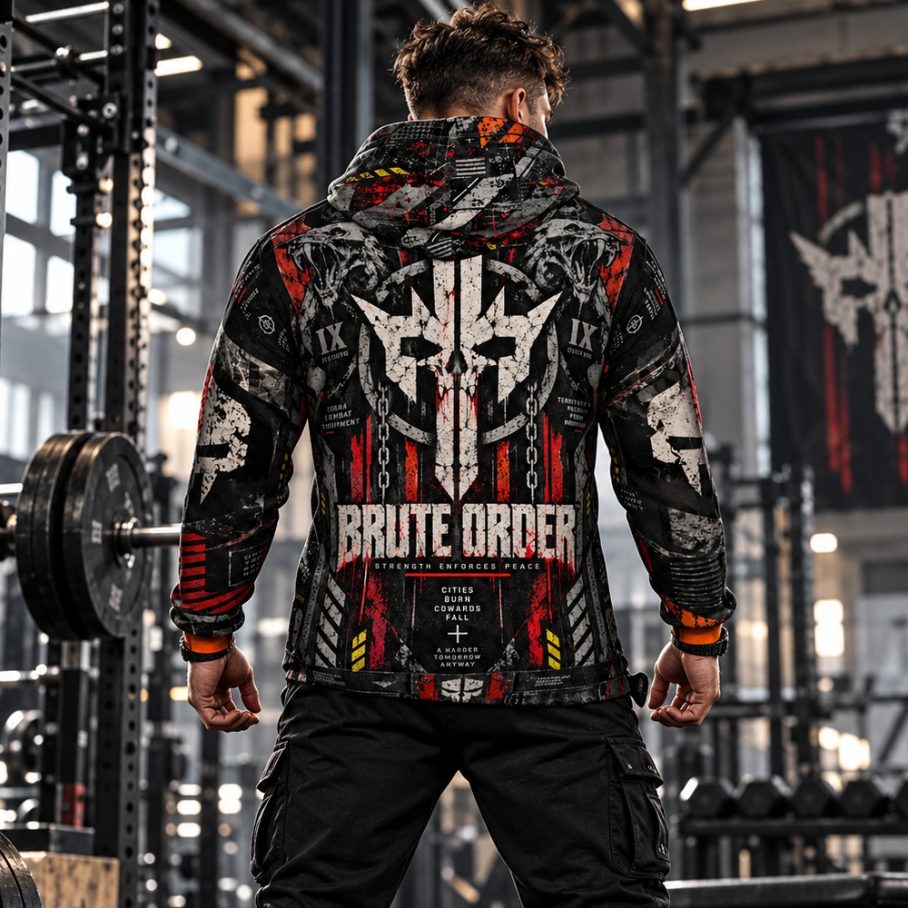 BRUTE ORDER Bluza męska Oversize-5