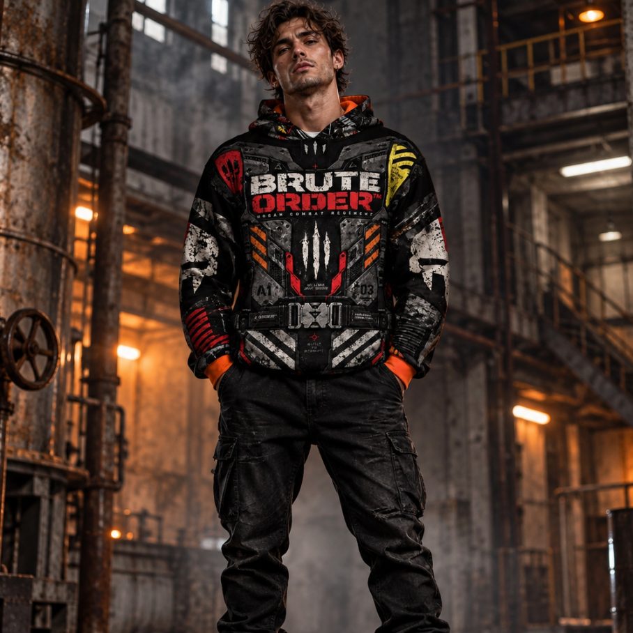 BRUTE ORDER Bluza męska Oversize