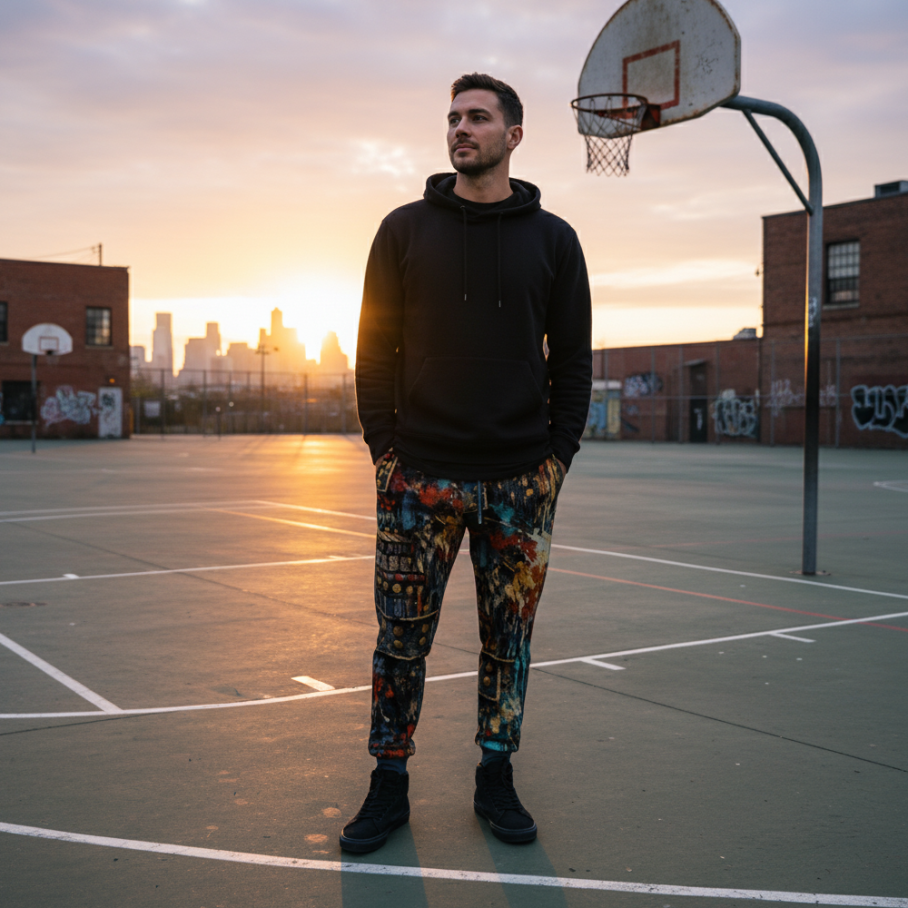 BUSHIDO CODE Spodnie Dresowe Męskie