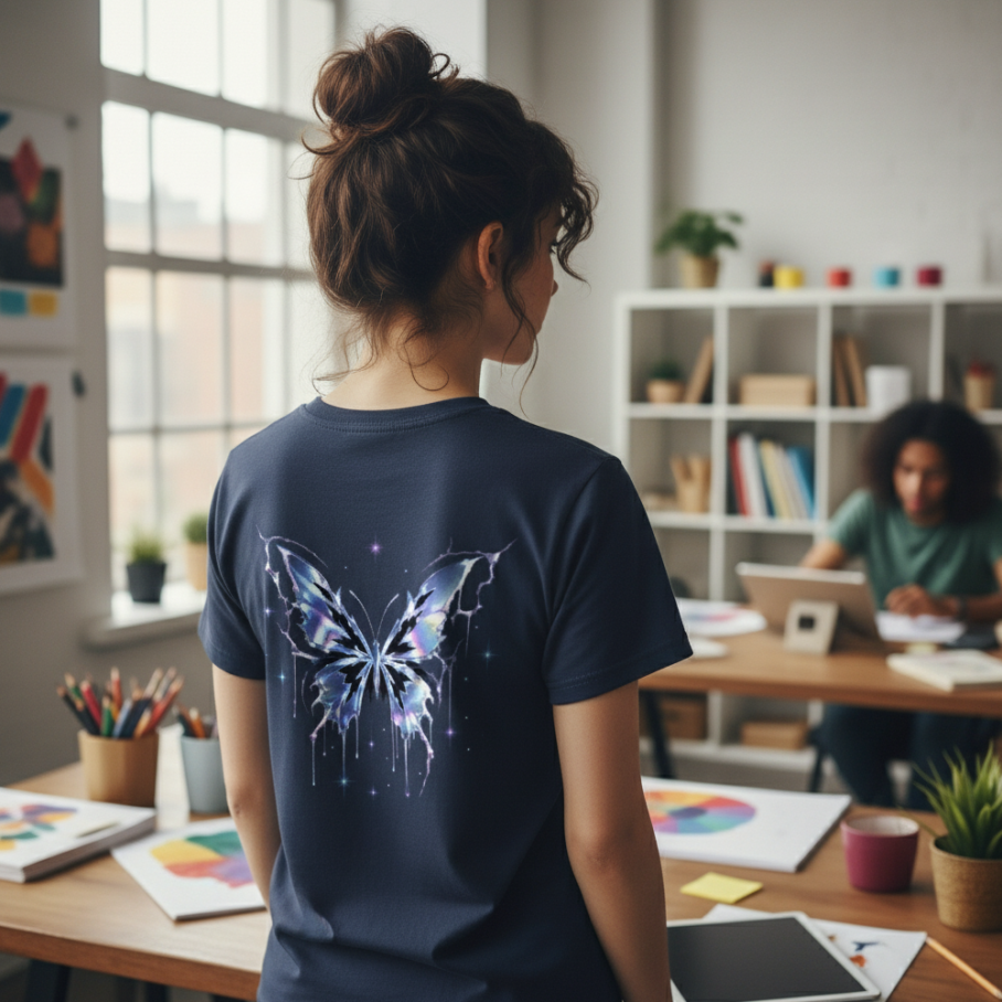 BUTTERFLY CHAOS T-Shirt damski-3