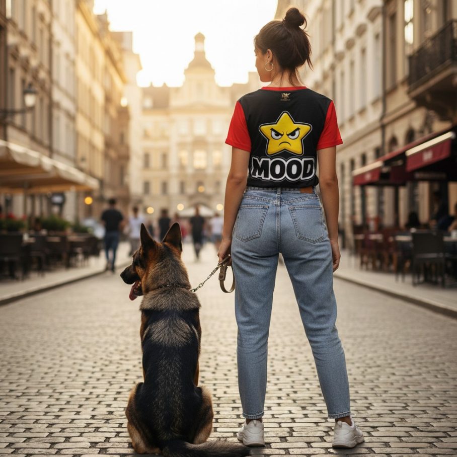 CHAOS MOOD Koszulka damska z szerokim dekoltem-2