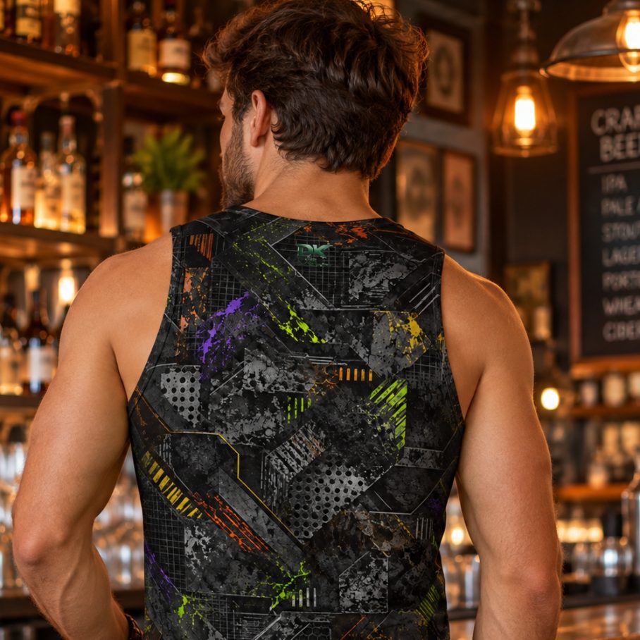 CHAOS RELIC Męski Tank Top Sportowy-5
