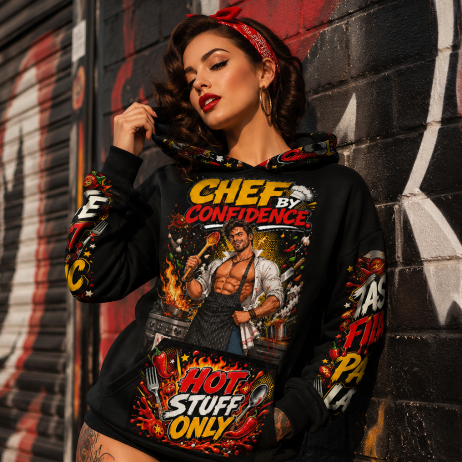 CHEF BY CONFIDENCE Bluza Unisex Oversize-6