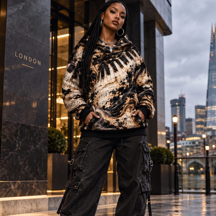 CHOPIN'S ECHO Bluza Unisex Oversize-2
