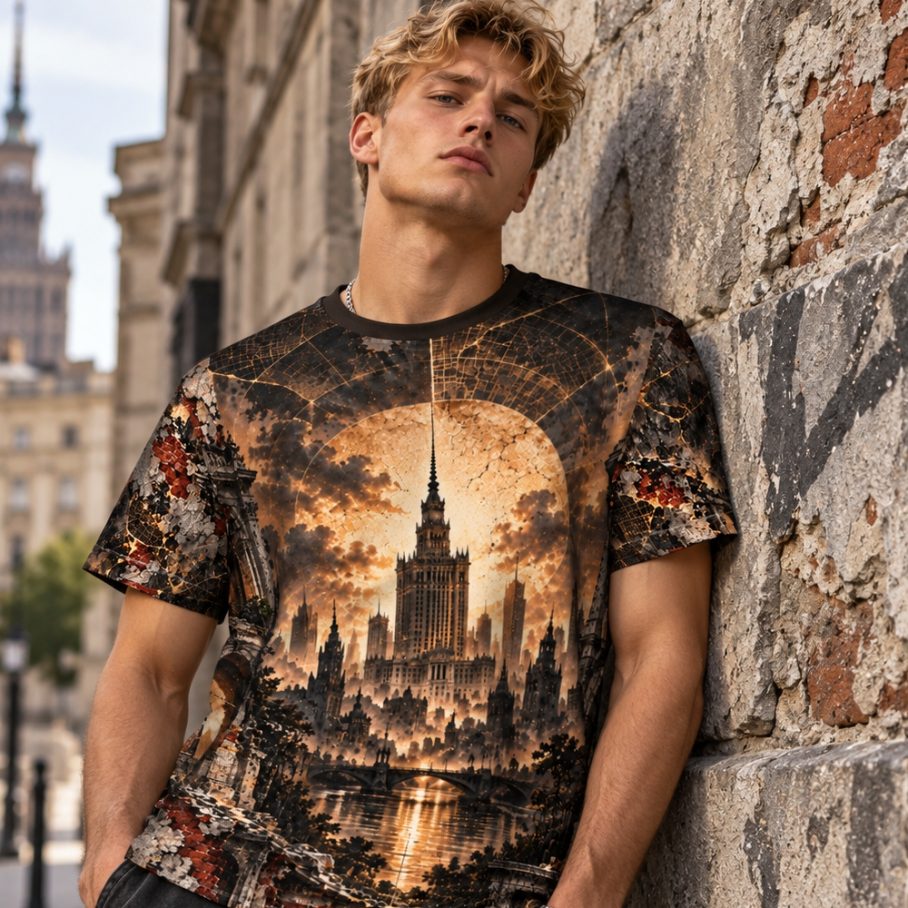 CITY OF ASHES Męski T-Shirt Sportowy-3