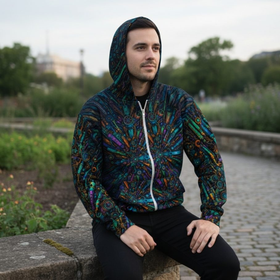 COSMIC CORE Rozpinana bluza Unisex-4