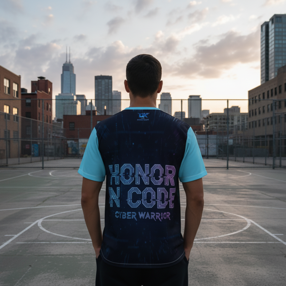 CYBER WARRIOR Męski T-Shirt-2