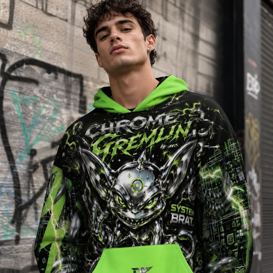 Chrome Gremlin Bluza Unisex Oversize-5