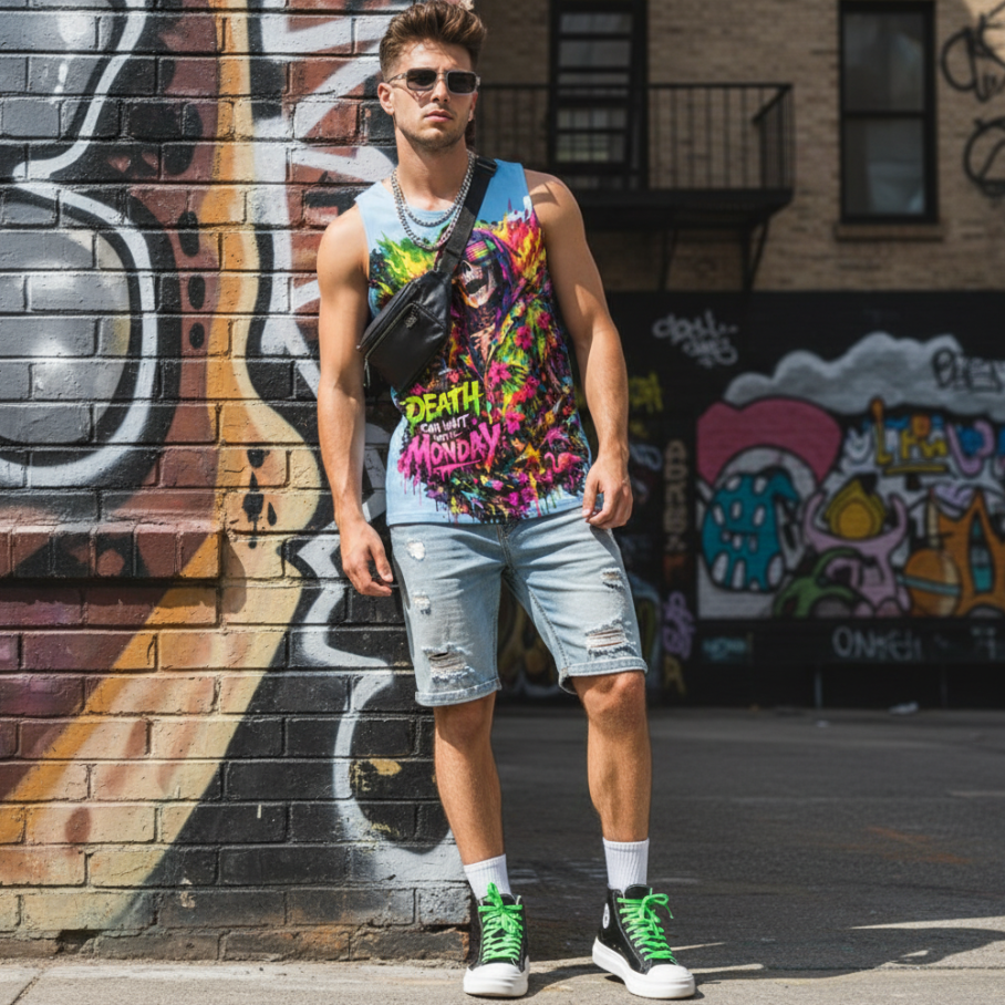 DEATHWAVE Męski Tank Top