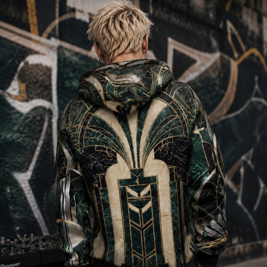 EMERALD SYNDICATE Bluza męska z kapturem-3