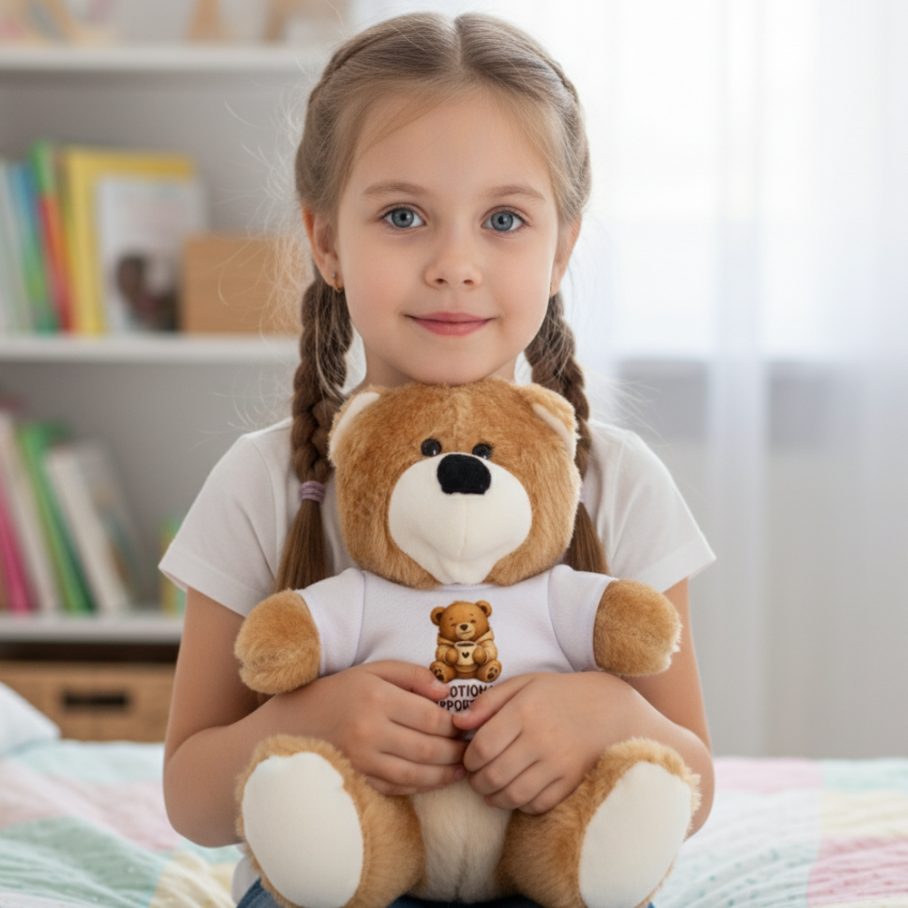 EMOTIONAL SUPPORT BEAR Maskotka Miś w koszulce-2