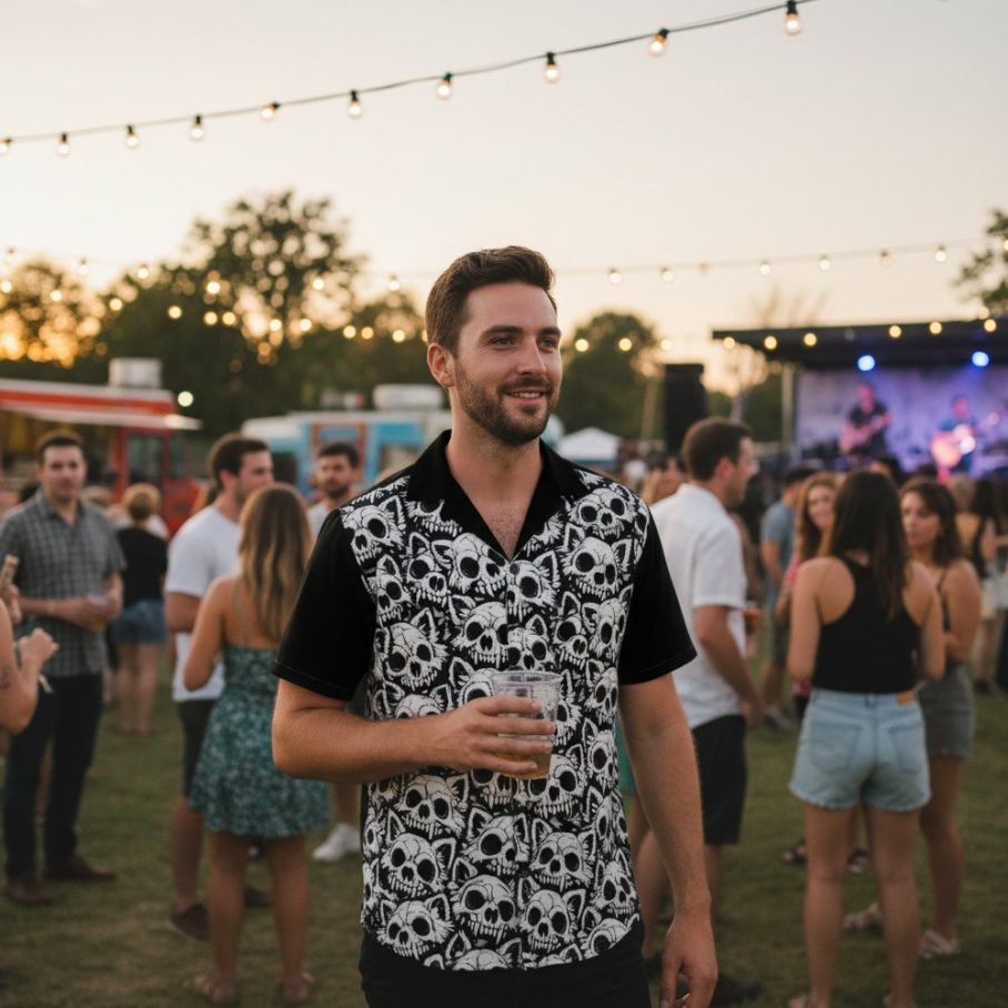 FERAL BONES Hawajska Koszula